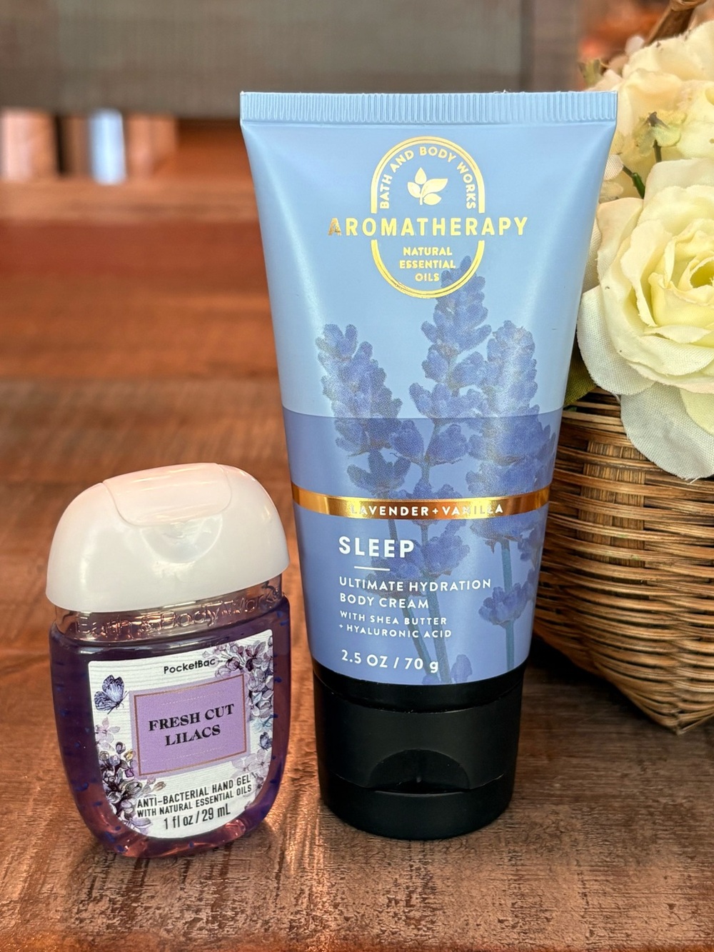 NEW Bath & Body Works SLEEP Lavender + Vanilla BODY CREAM & PocketBac **BONUS**
